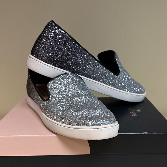 Birdies The Swift Ombre Glitter Slip-On Sneaker - Size 10 - Picture 2 of 11